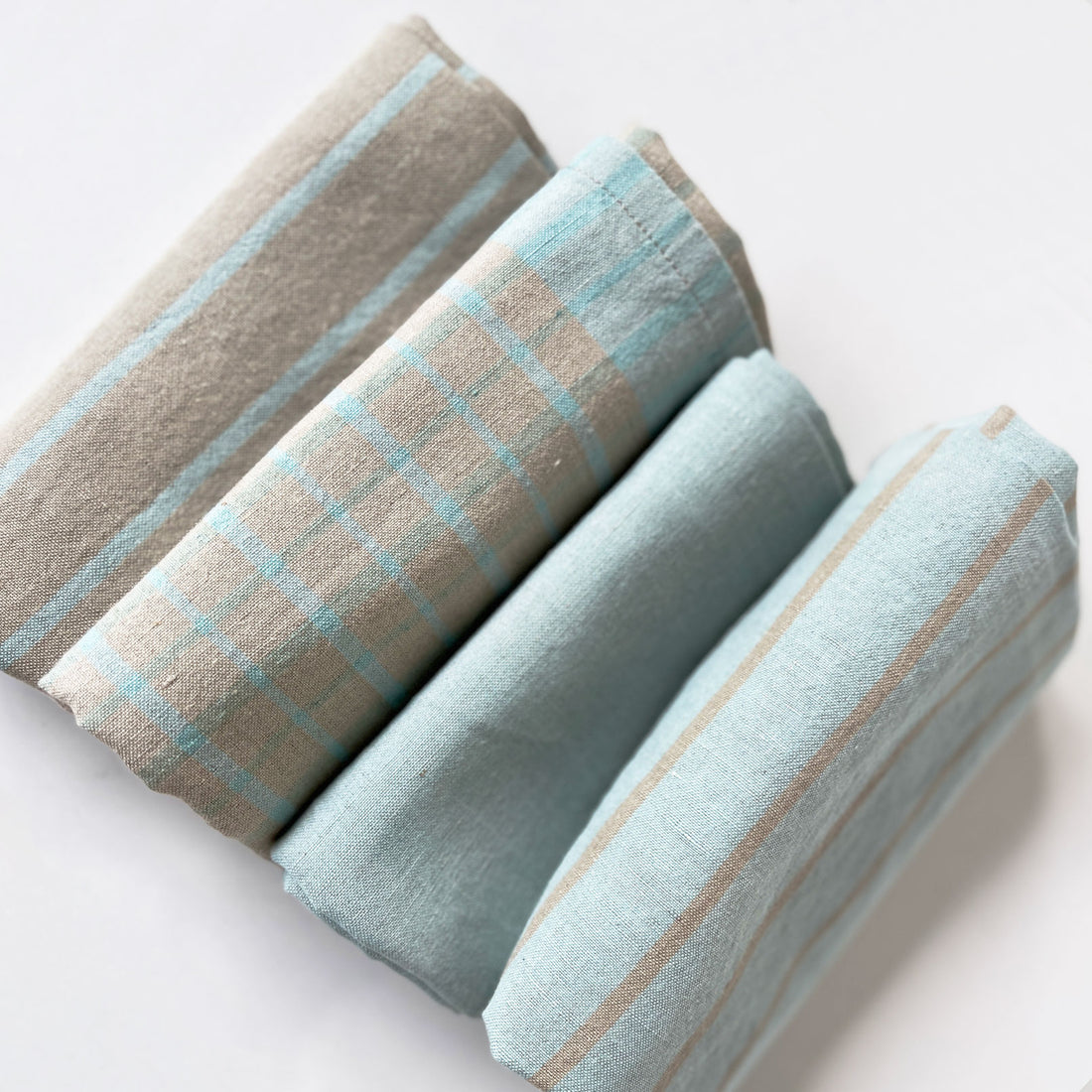 Kitchen Towels -4 Pc Set- Blue-Surf