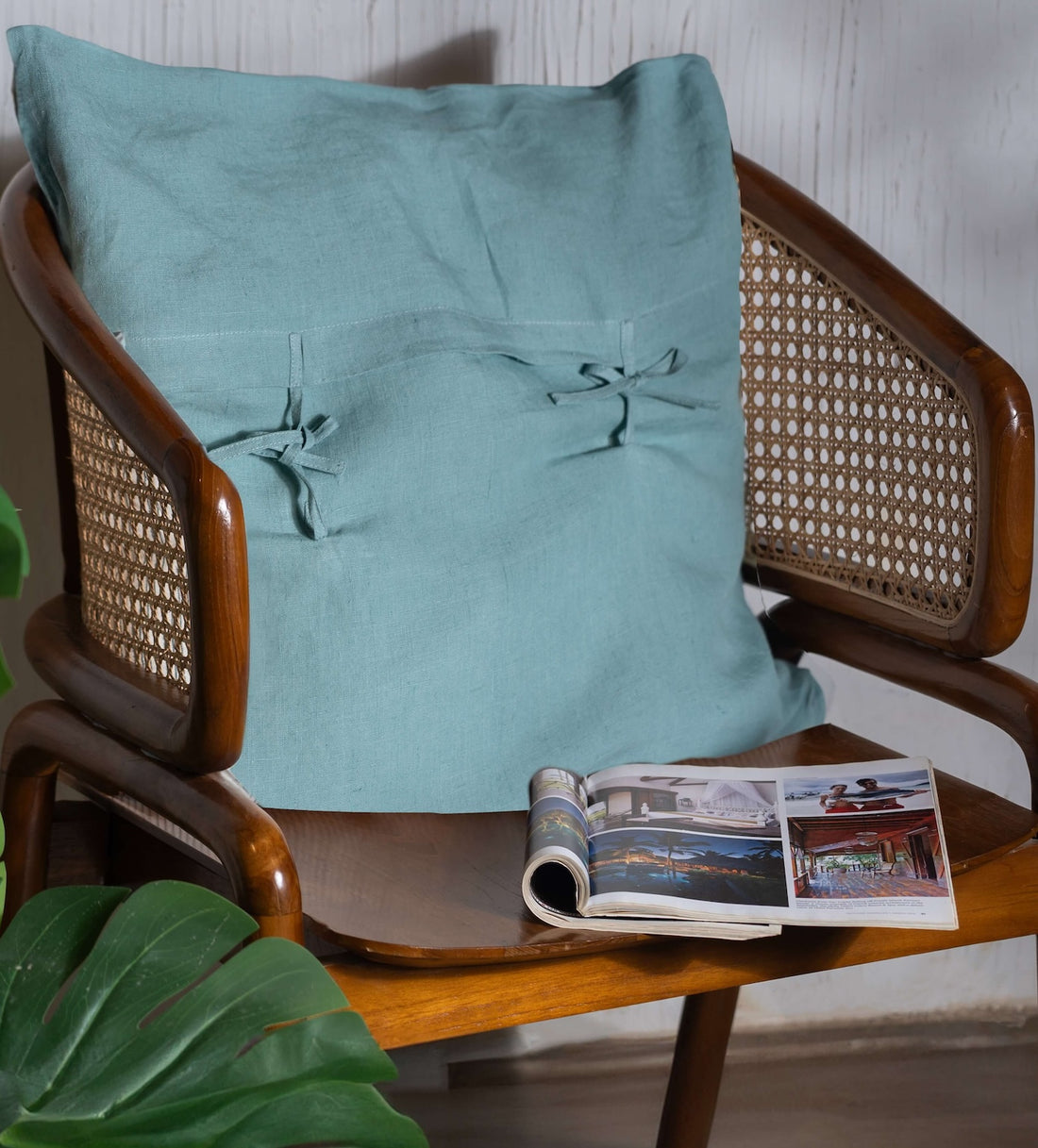 Linen Cushion Covers- Blue Surf