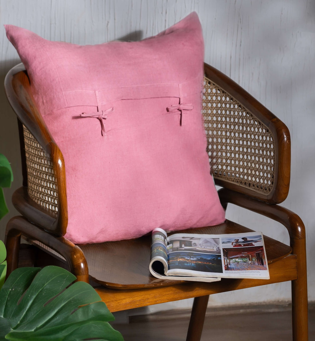 Linen Cushion Covers- Dusty Rose