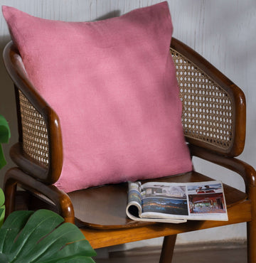 Linen Cushion Covers- Dusty Rose