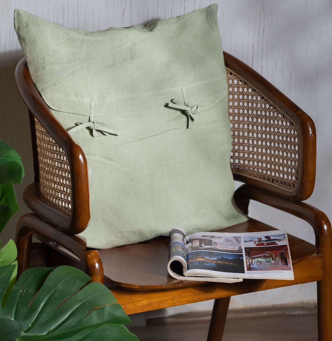 Linen Cushion Covers- Tea